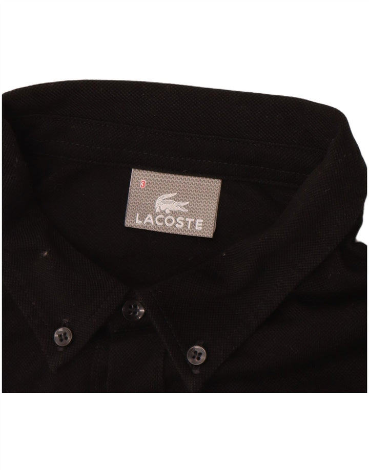 Мужской пуловер LACOSTE, размер 3, маленький, черный, хлопок