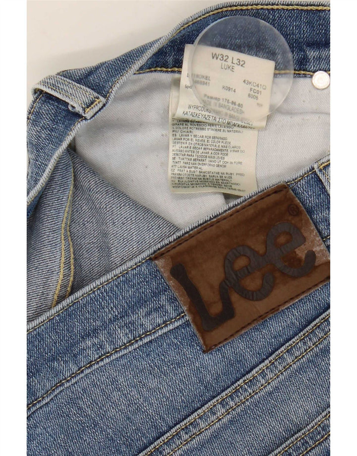 Мужские джинсы Lee Luke Slim W32 L32, синий хлопок