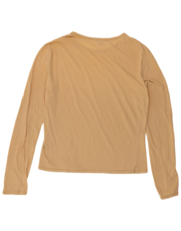 Женский топ с длинным рукавом Murphy & Nye, Великобритания, 18 XL, бежевый хлопок