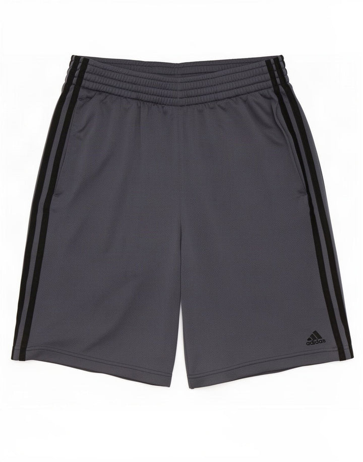 Мужские спортивные шорты Adidas, маленький серый полиэстер
