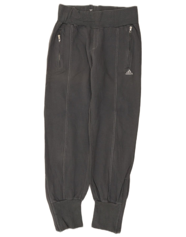 Женские укороченные спортивные брюки Adidas для бега, Великобритания 18 XL, серый хлопок