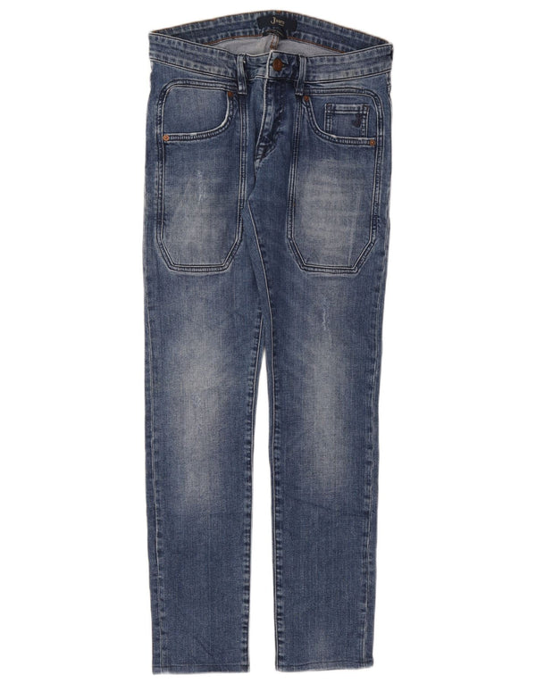 Мужские узкие джинсы Jeckerson W33 L29, синий хлопок