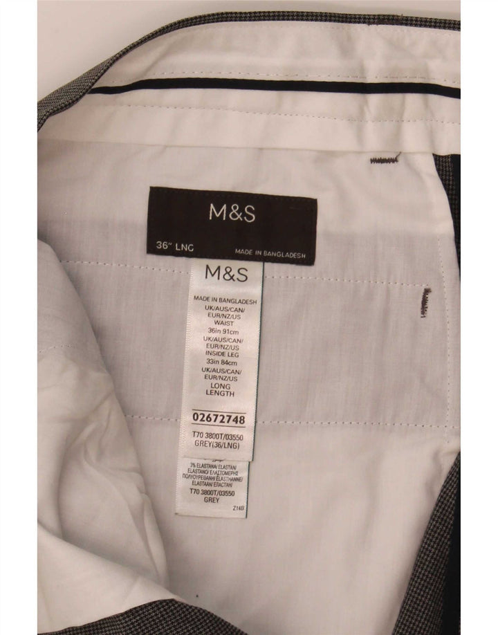 Мужские узкие брюки Marks & Spencer W36 L33 серые