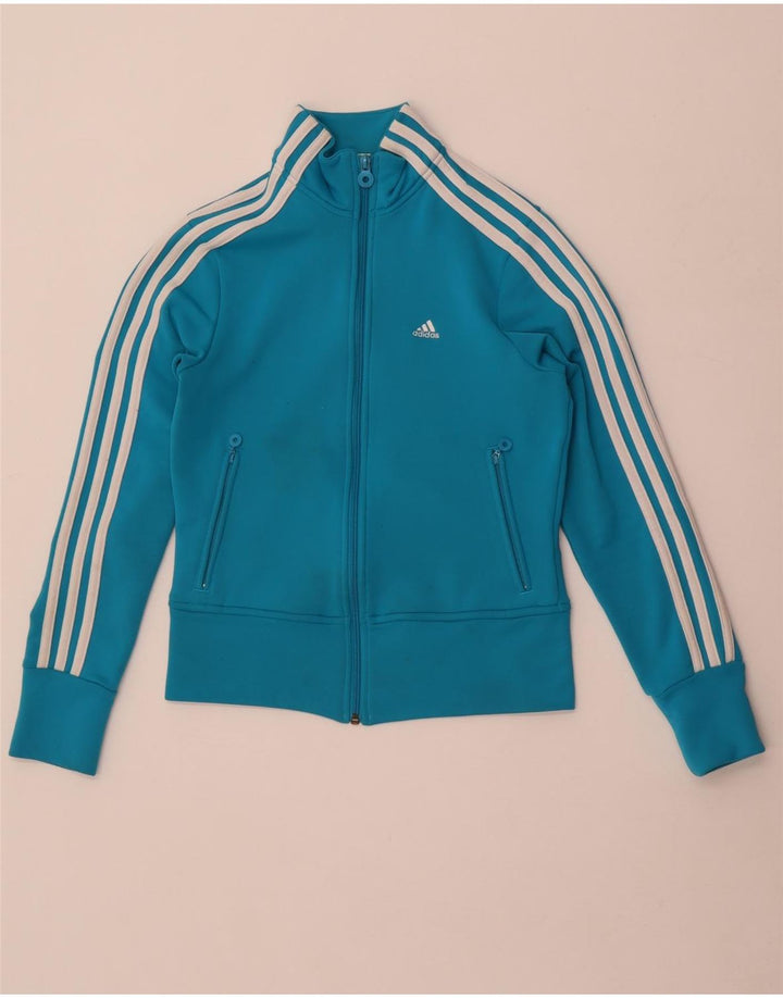 Женский спортивный костюм Adidas Top Jacket UK 8, маленький синий полиэстер