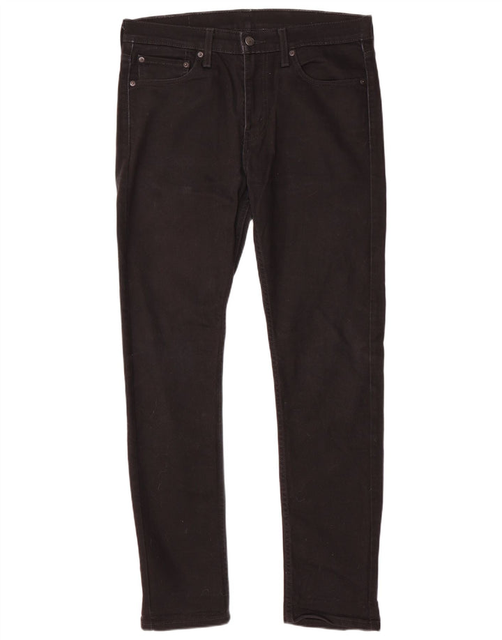 Мужские узкие джинсы Levi's W32 L32, черный хлопок