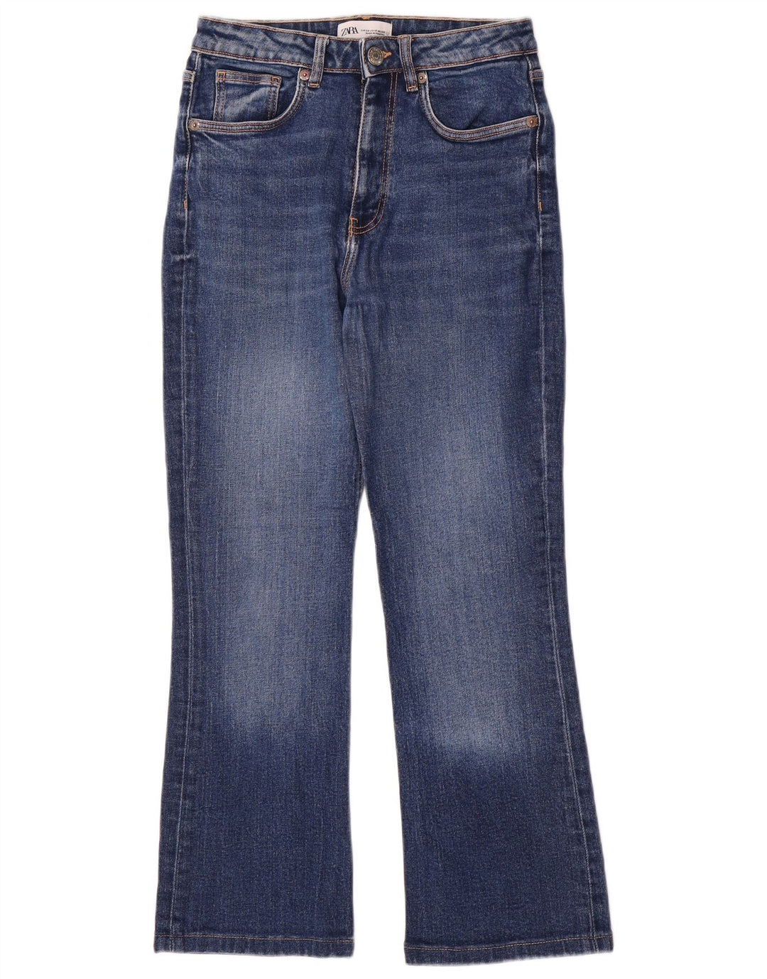 Женские джинсы Bootcut Zara EU 38, маленькие W28 L26, синие
