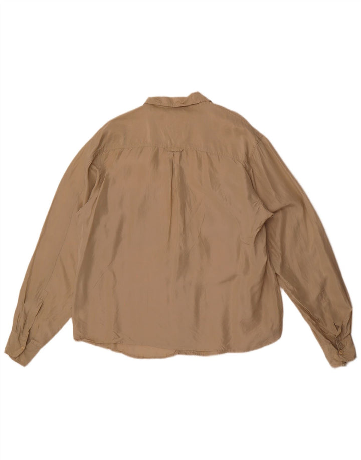 Мужская рубашка Royal Coast, большая, бежевая, шелковая