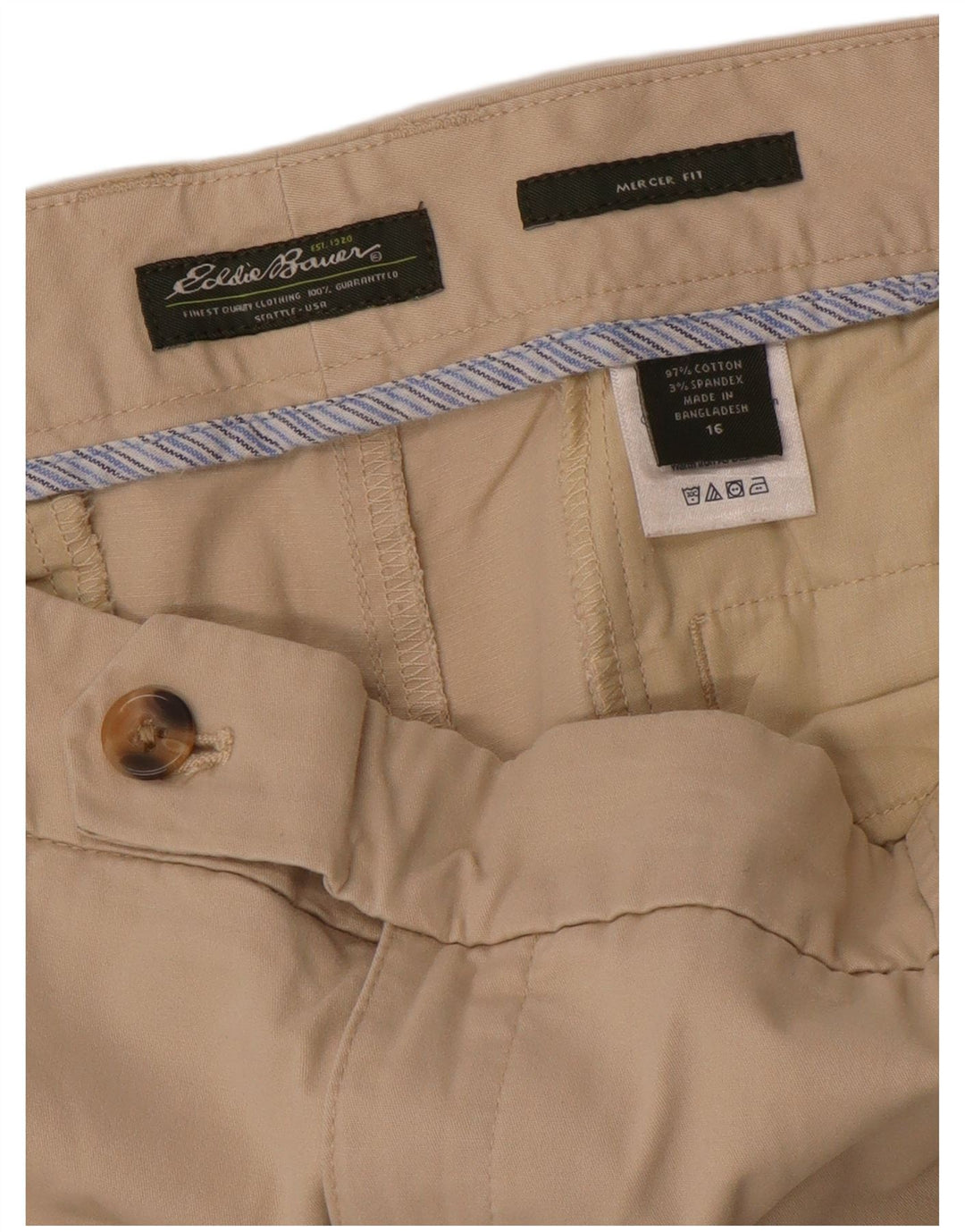 Женские костюмные брюки EDDIE BAUER Mercer Fit США 16 2XL W38 L32 бежевые