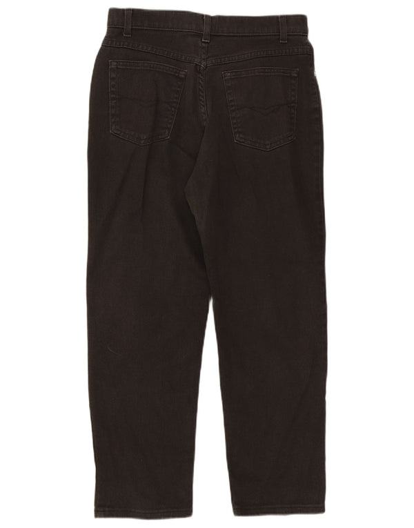 Женские укороченные прямые джинсы Marks & Spencer UK 12, средние W28 L25, черные