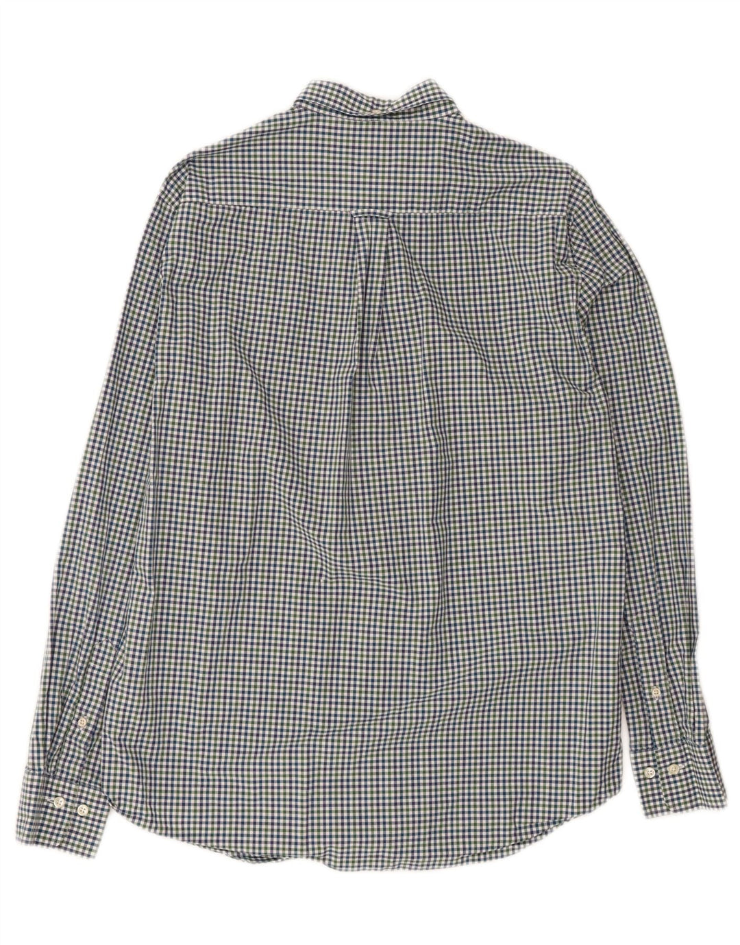 GANT Mens Regular Fit Shirt Size 39/40 15 3/4 Medium Green Gingham Cotton Vintage Gant and Second-Hand Gant from Messina Hembry 