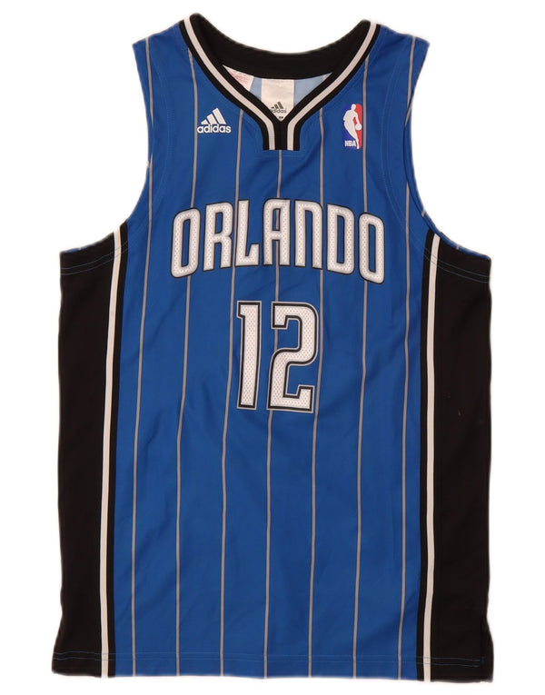 Майка Adidas Boys Orlando с рисунком, 11–12 лет, полиэстер в синюю полоску