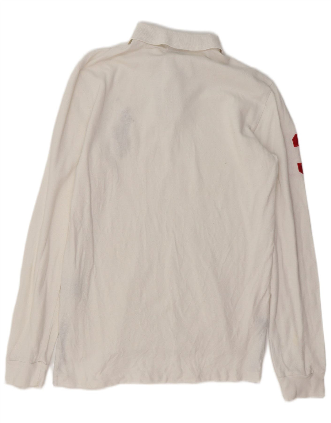 Мужская рубашка поло с длинным рукавом POLO RALPH LAUREN, маленькая белая