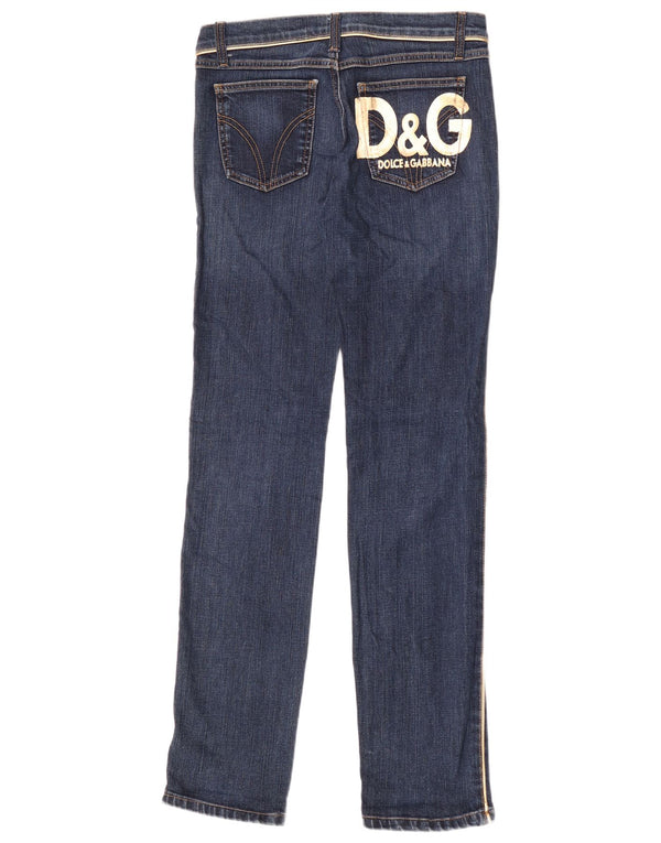 Женские узкие джинсы Dolce & Gabbana IT 42 Medium W28 L34 Темно-синие