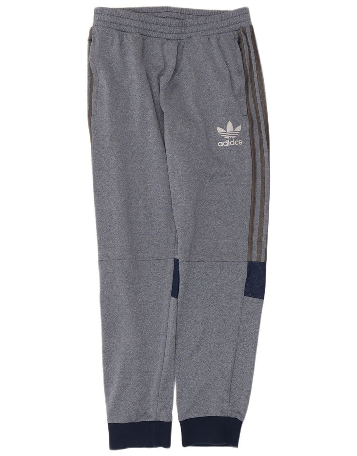 Мужские спортивные брюки Adidas для джоггеров, средний синий, полиэстер с цветными блоками