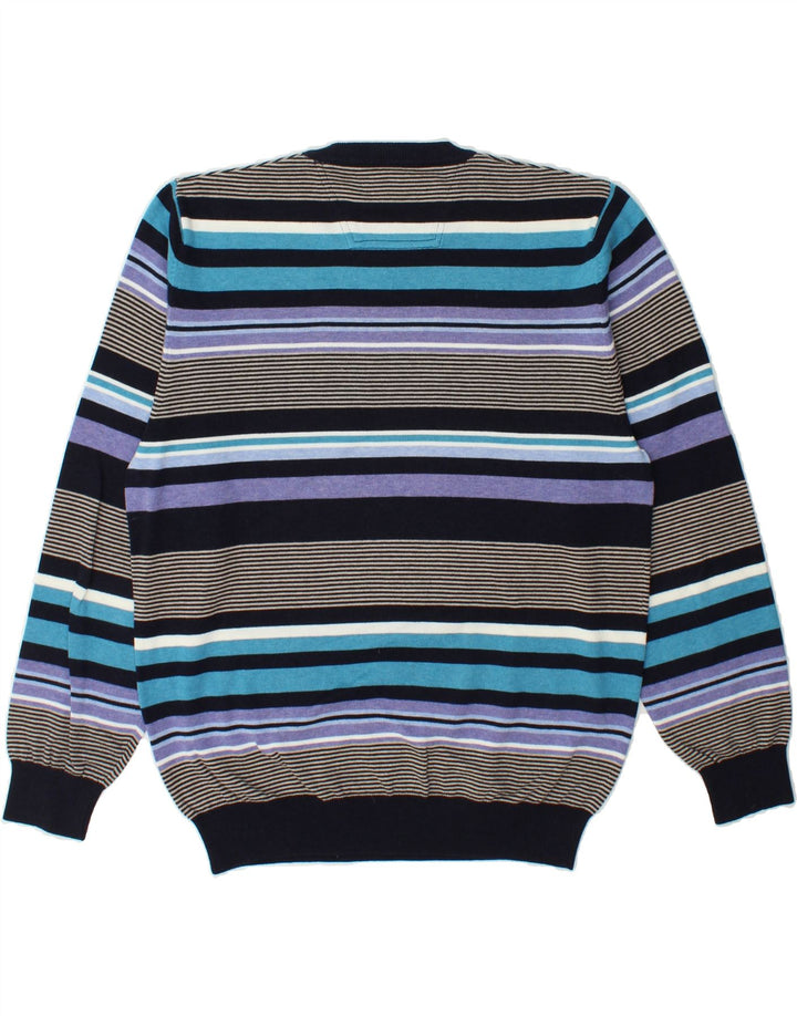 PIERRE CARDIN Mens Heritage Crew Neck Jumper Sweater Medium Multicoloured Vintage Pierre Cardin and Second-Hand Pierre Cardin from Messina Hembry 
