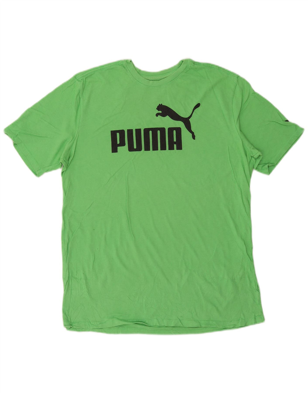 Мужская футболка с рисунком Puma, средний зеленый цвет