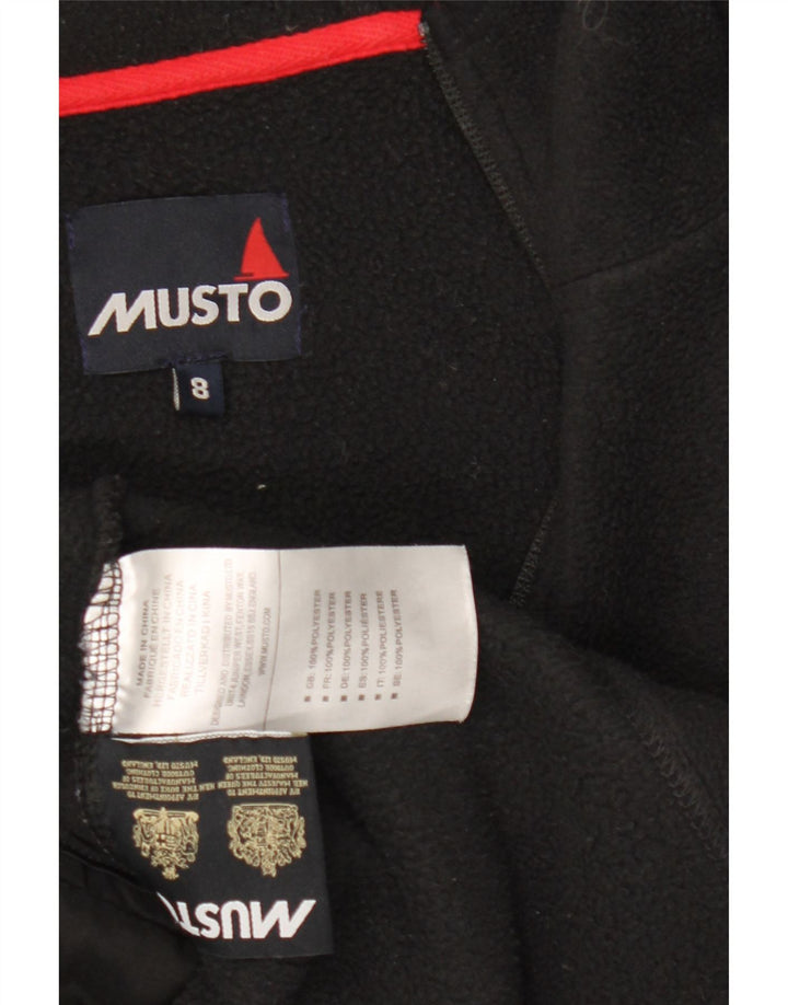 Женская флисовая куртка Musto Polartec с капюшоном UK 8, маленькая черная, полиэстер