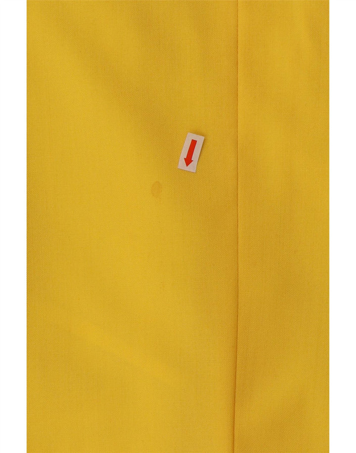 ВИНТАЖНЫЙ мужской пиджак на 2 пуговицах UK 40, большой желтый шерстяной пиджак