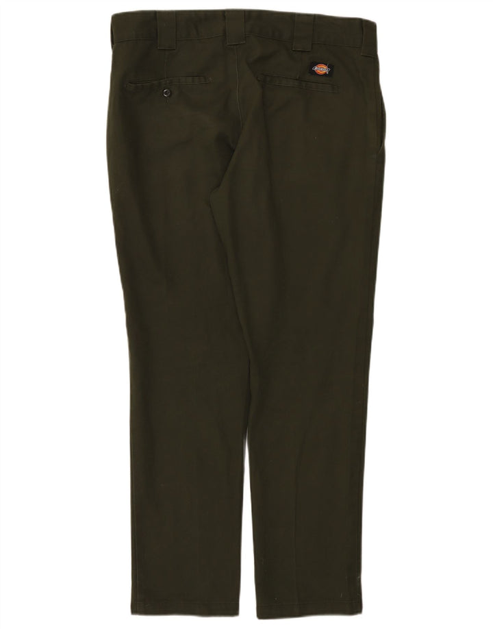 Мужские брюки-чиносы Dickies Slim Fit W32 L30, зеленый полиэстер