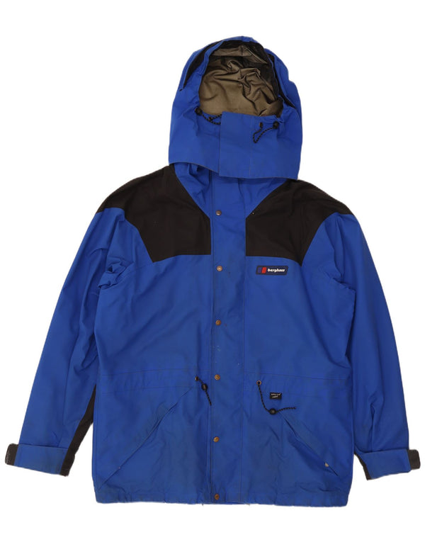 Berghaus Мужская ветровка с капюшоном UK 42 XL Синяя с цветными блоками