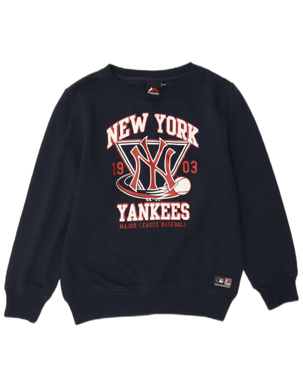 Свитшот Majestic Boys New York Yankees, джемпер, 12–13 лет, темно-синий