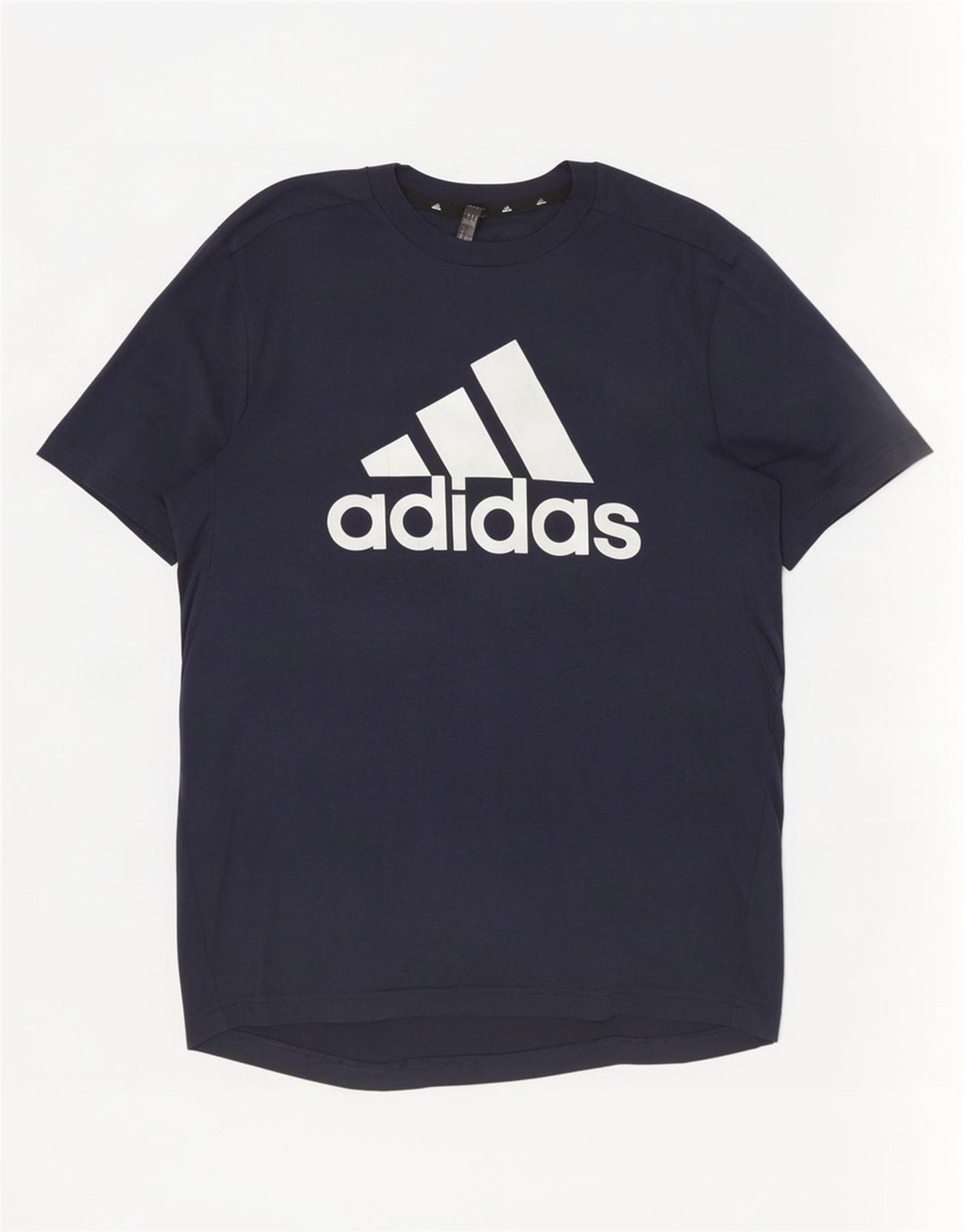 Adidas Мужская футболка с рисунком Aeroready Top Small Темно-синий полиэстер