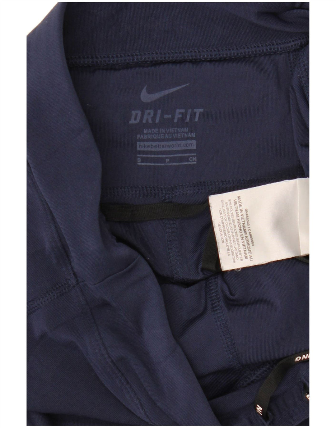 Женские леггинсы-капри NIKE Dri Fit UK 10, маленькие темно-синие, полиэстер