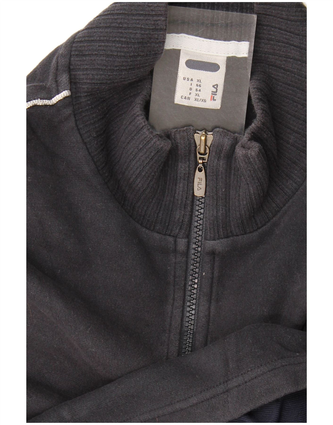 Fila Мужской свитшот с воротником на молнии XL Темно-синий