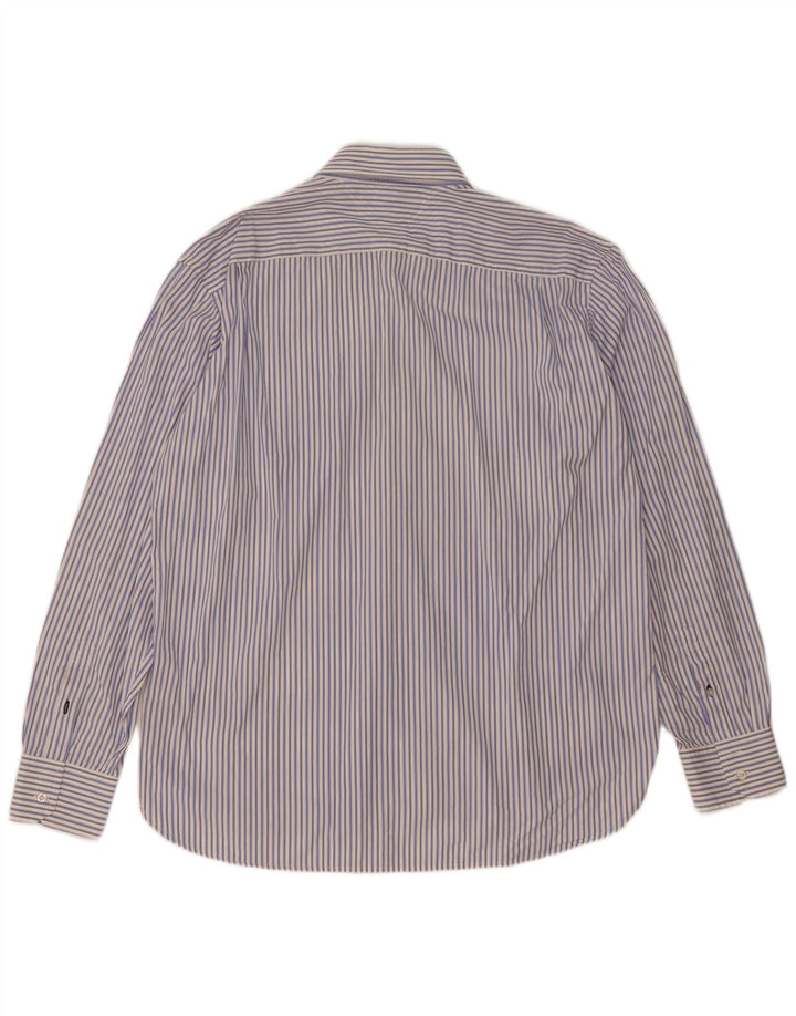 Мужская рубашка Tommy Hilfiger XL из хлопка в синюю полоску