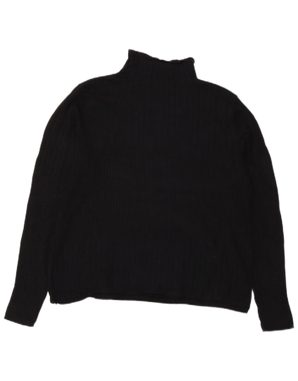 Женский джемпер с высоким воротником Marks & Spencer UK 18 XL, черный вискоза