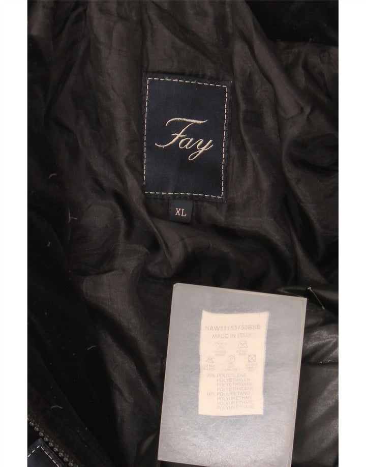 Женская стеганая куртка Fay UK 18 XL, черный полиэтилен
