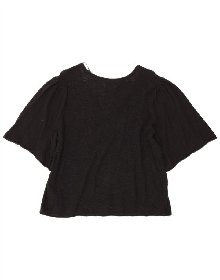Женская блузка Fat Face Top UK 18 XL, черный хлопок