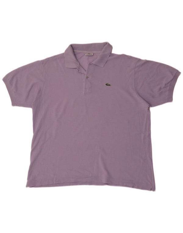 Мужская рубашка-поло Lacoste, размер 6 XL, фиолетовый хлопок