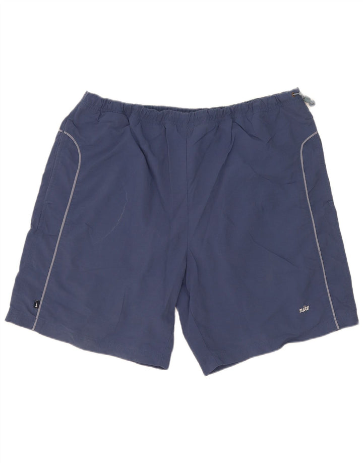 Мужские спортивные шорты Nike XL темно-синие из полиэстера