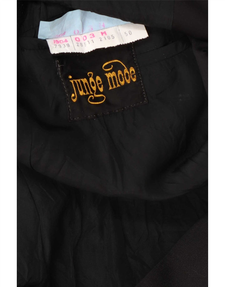 Мужской пиджак Junge Mode на 1 пуговице IT 50, большой черный полиэстер