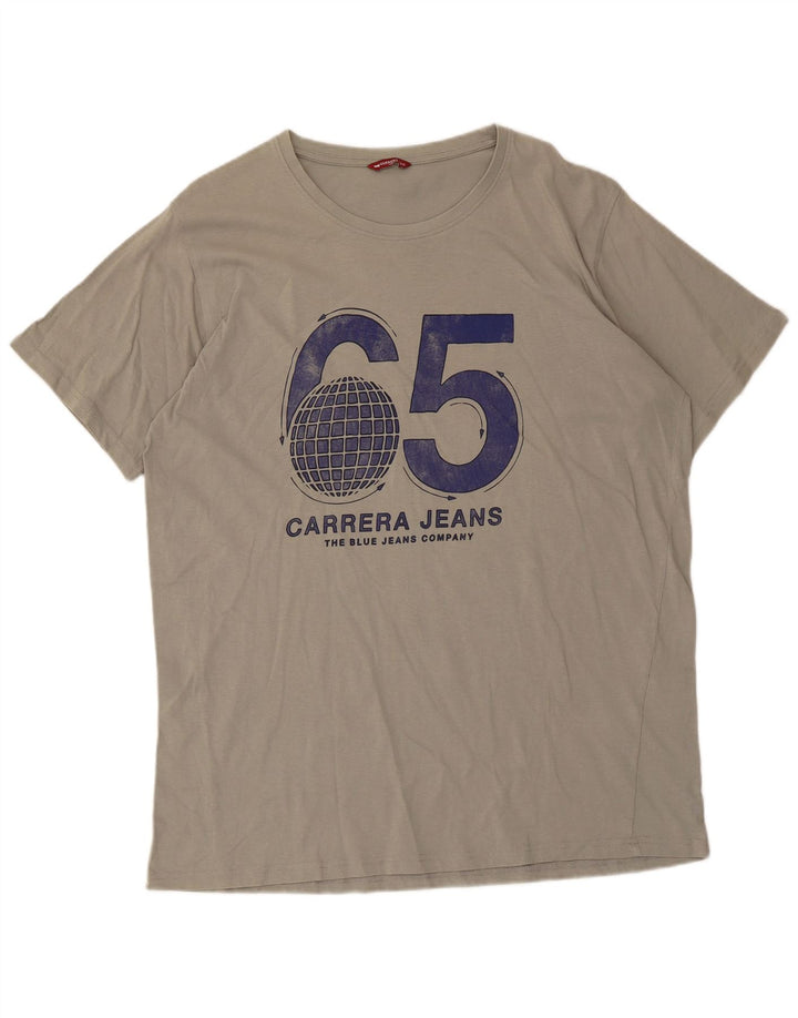Мужская футболка с рисунком Carrera 2XL, серый хлопок