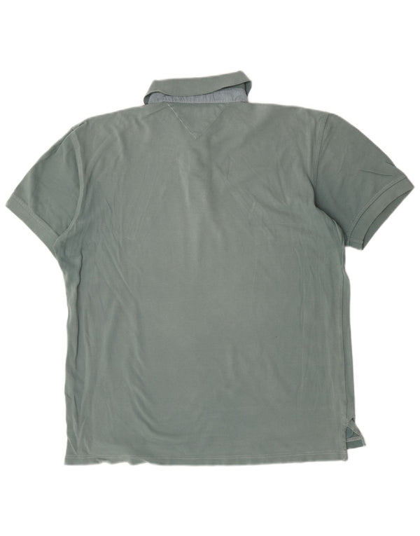 Мужская рубашка-поло Tommy Hilfiger XL, зеленый хлопок