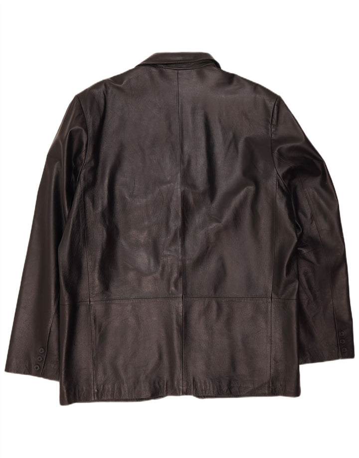 Мужская кожаная куртка Conbipel IT 56 2XL Черная кожа