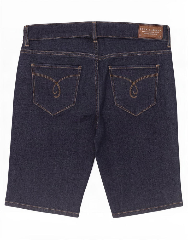 Женские джинсовые шорты Esprit W28, темно-синие, хлопковые, среднего размера