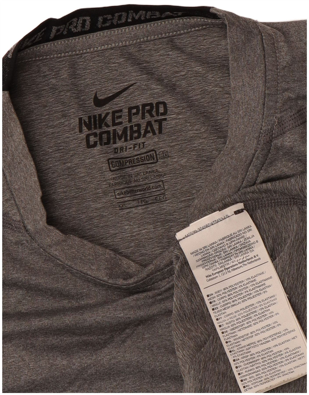 Женские компрессионные кроссовки Nike UK 20 2XL, серый полиэстер