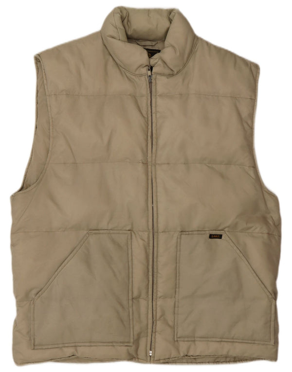 Мужской жилет с подкладкой Lee UK 42 XL, бежевый нейлон