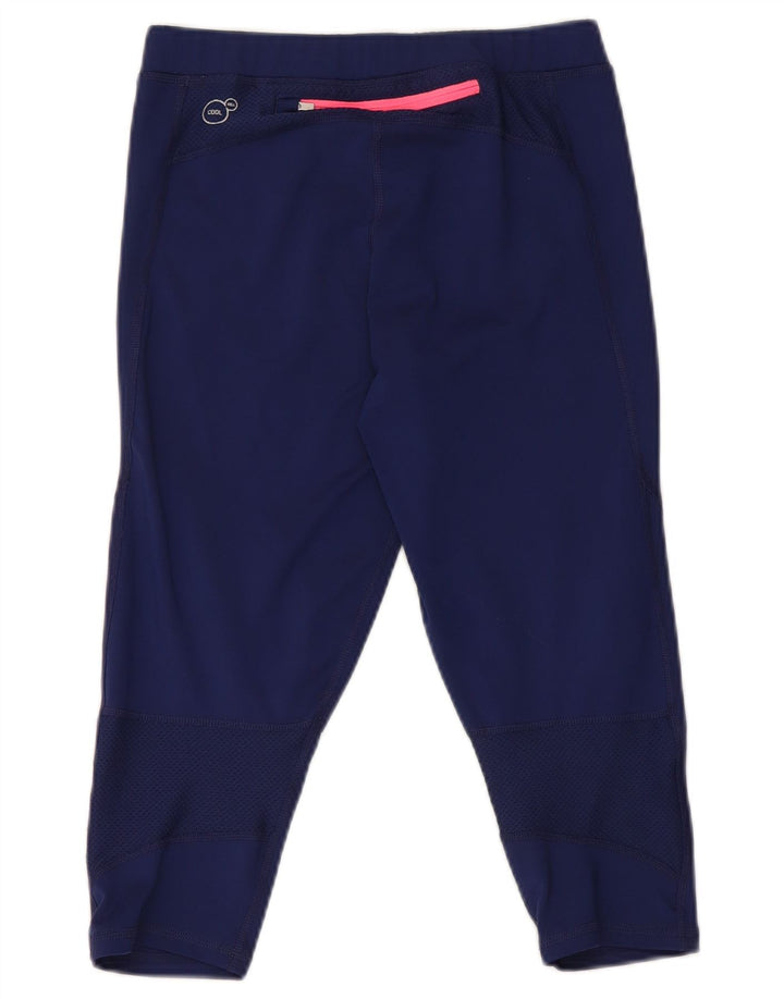 Женские леггинсы-капри Puma UK 10, маленькие, темно-синие, полиэстер