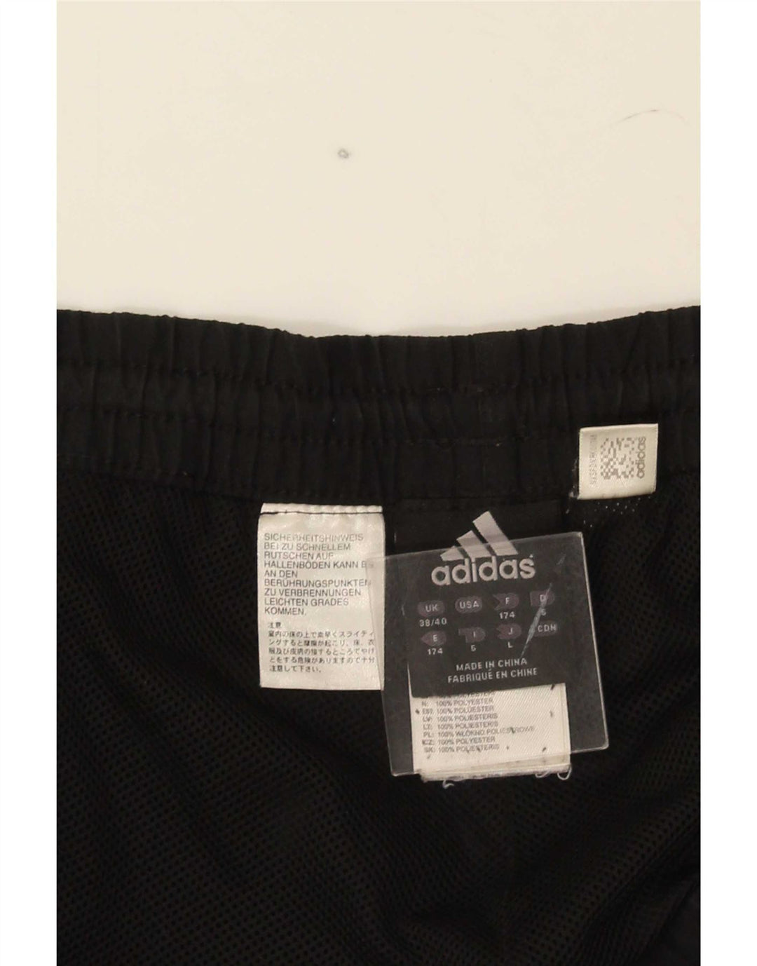 Мужские спортивные брюки Adidas Joggers UK 38/40, средний черный полиэстер