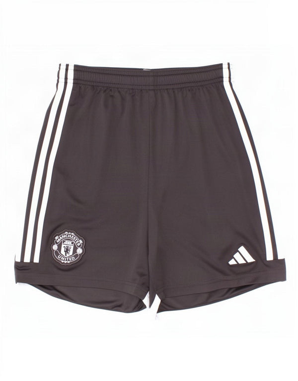 Спортивные шорты Adidas Boys Manchester United 13-14 лет, черный полиэстер