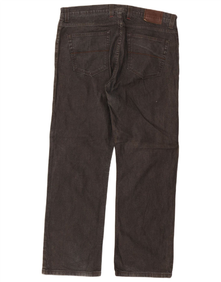 Мужские прямые джинсы Marks & Spencer Blue Harbour W38 L31, черный хлопок