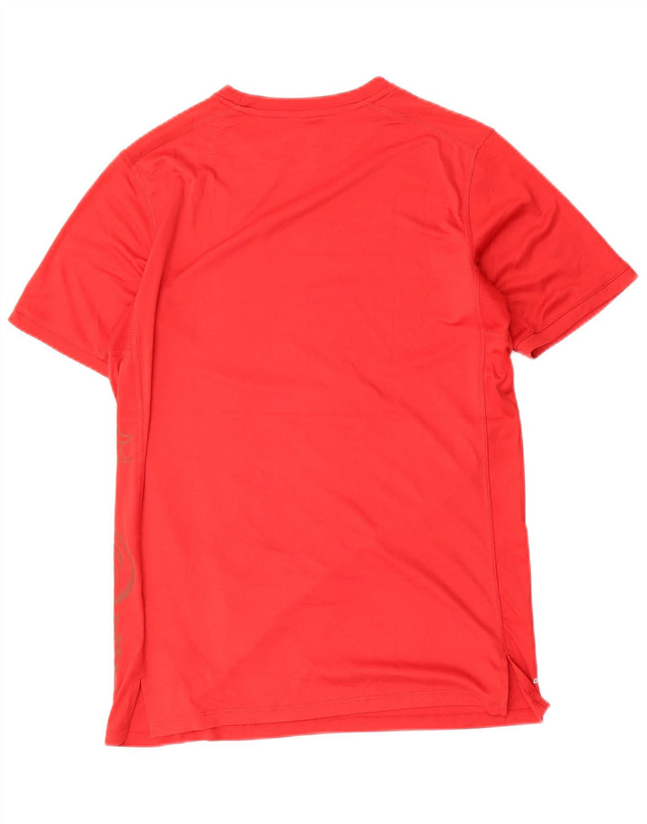 Мужская футболка Nike Dri Fit с графическим рисунком, красный полиэстер среднего размера