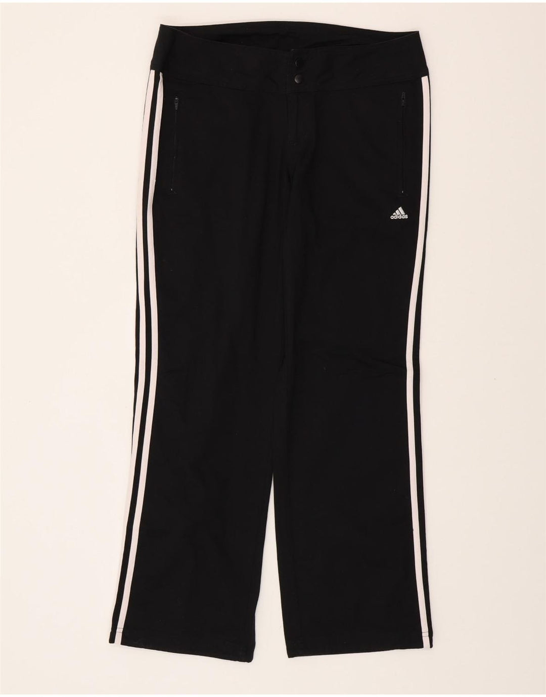 Женские повседневные брюки ADIDAS Climalite UK 12 Medium W32 L30 черные