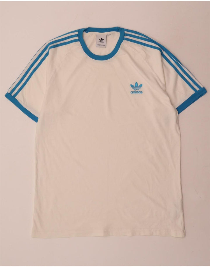 Мужская футболка Adidas Top большого размера из белого хлопка