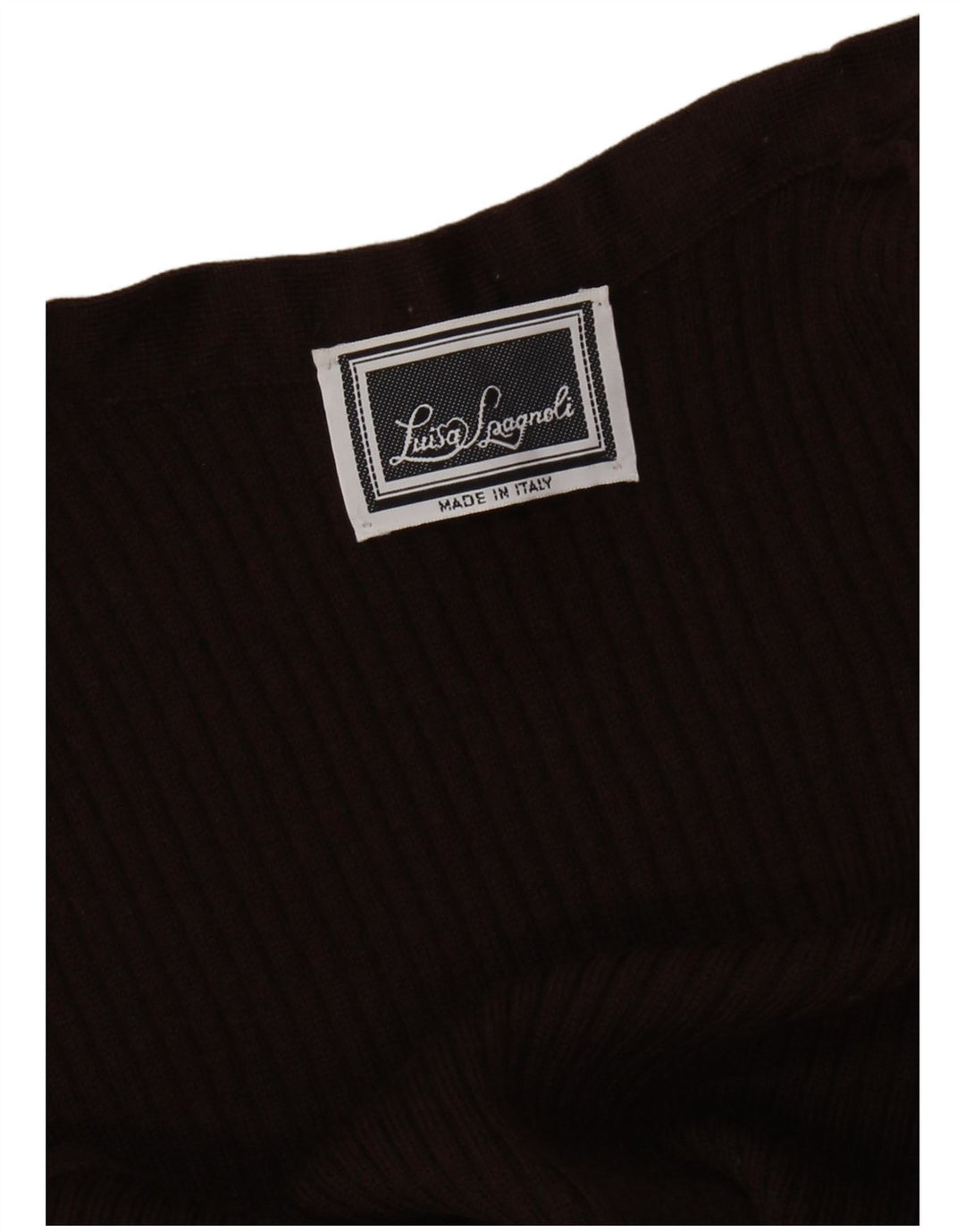 LUISA SPAGNOLI Женский открытый кардиган без рукавов UK 14 Средний Коричневый