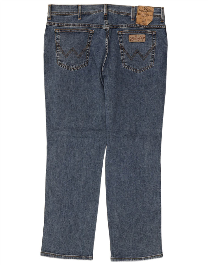 Мужские прямые джинсы Wrangler W38 L30 синие, хлопок